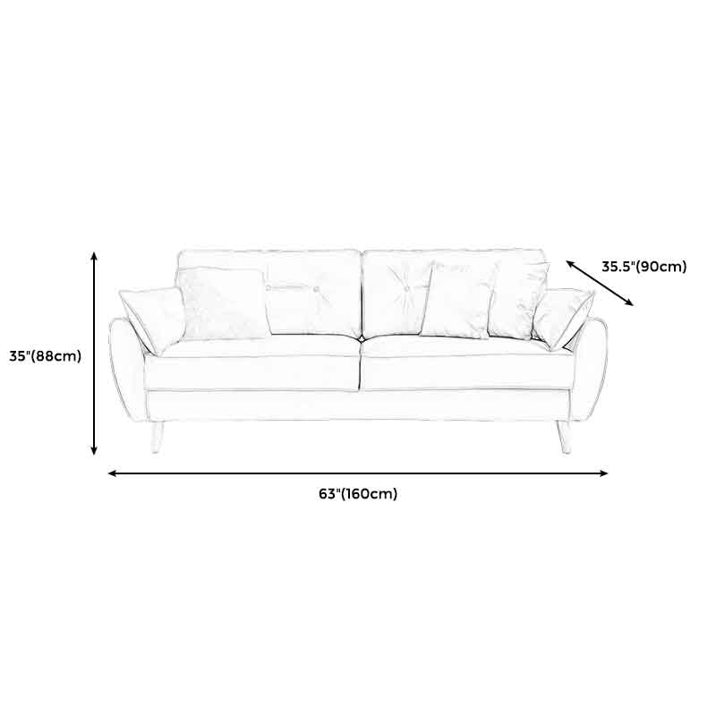 Tuftled Rücken ausgestattetem Arm zeitgenössisches Sofa für Wohnzimmer und Wohnung