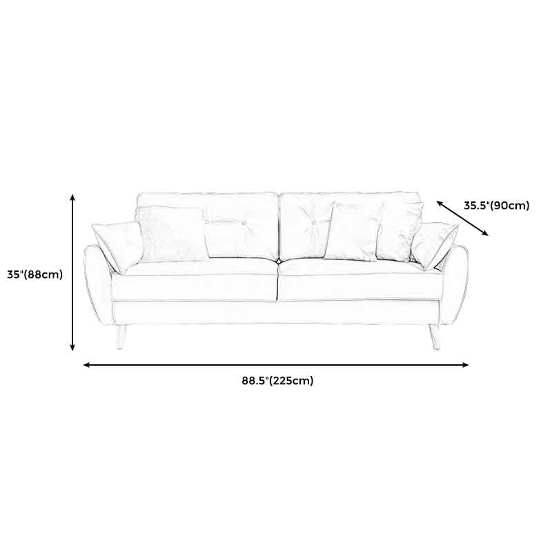 Tuftled Rücken ausgestattetem Arm zeitgenössisches Sofa für Wohnzimmer und Wohnung