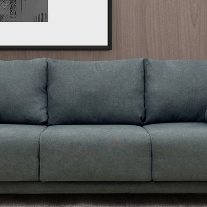 Square Arm Modern Sofa with Tight Seat and Loose Back for Living Room