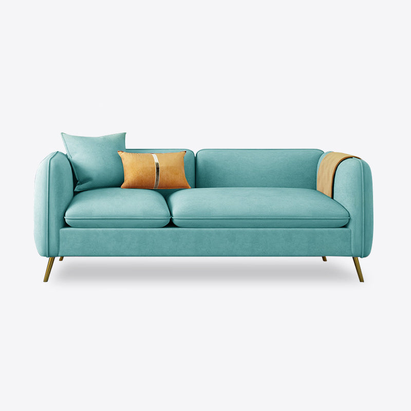 con 2 almohadas sofá de brazo de esmoquin 30.3 "d x 26.38" H cojines de terciopelo sofá