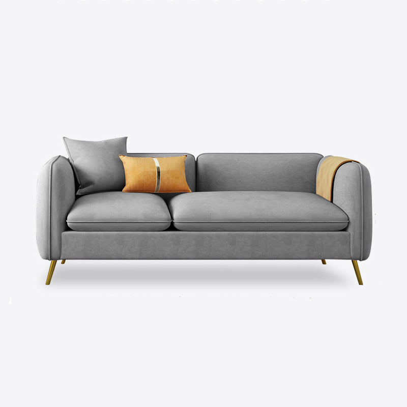 con 2 almohadas sofá de brazo de esmoquin 30.3 "d x 26.38" H cojines de terciopelo sofá