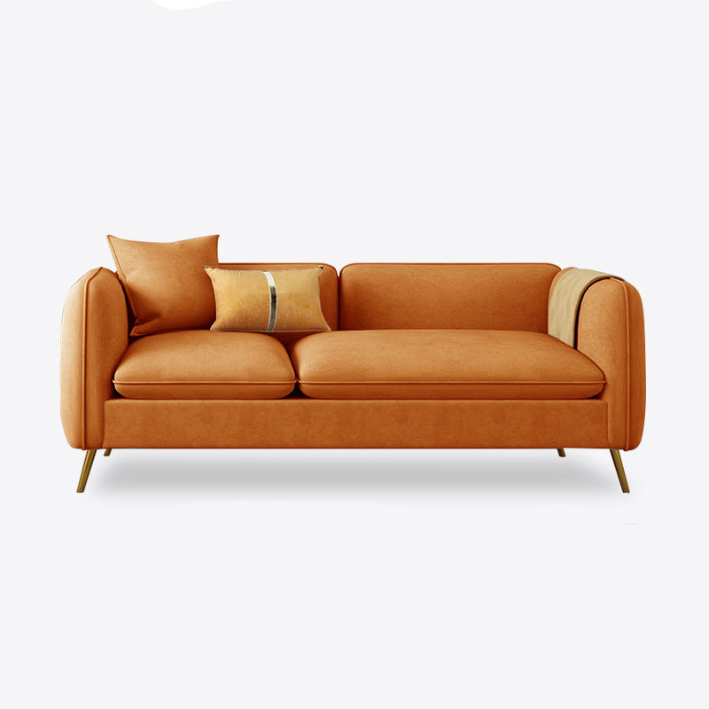 con 2 almohadas sofá de brazo de esmoquin 30.3 "d x 26.38" H cojines de terciopelo sofá