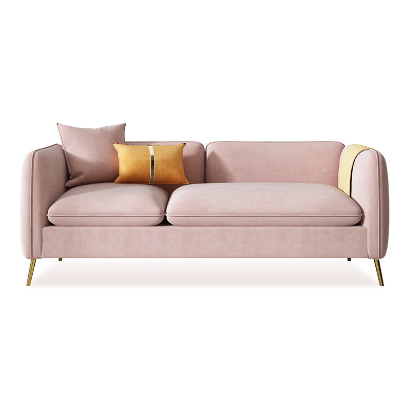 con 2 almohadas sofá de brazo de esmoquin 30.3 "d x 26.38" H cojines de terciopelo sofá