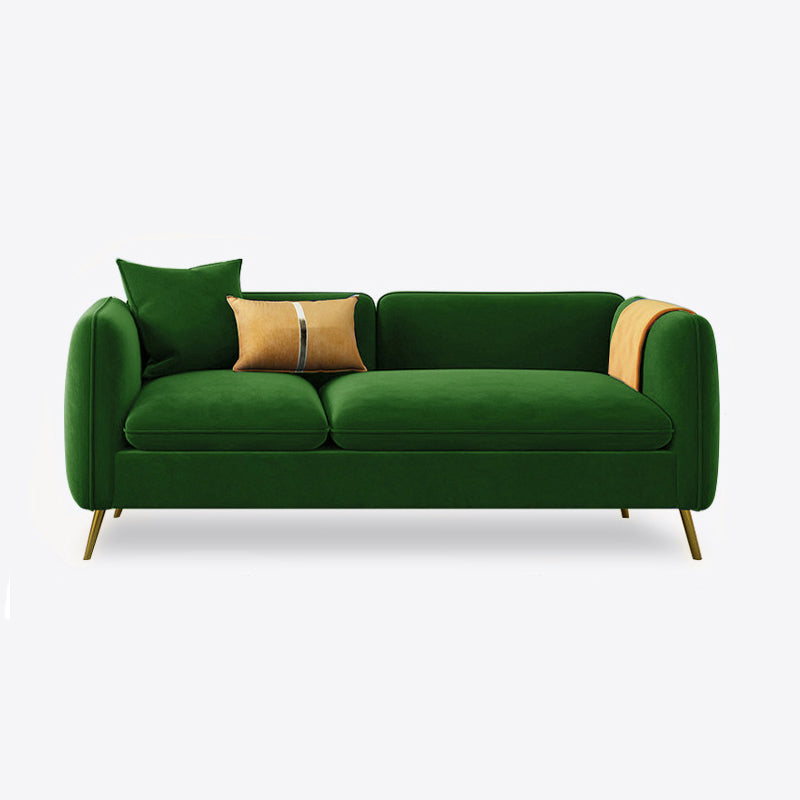 con 2 almohadas sofá de brazo de esmoquin 30.3 "d x 26.38" H cojines de terciopelo sofá
