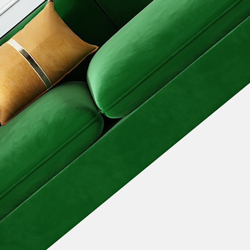 con 2 almohadas sofá de brazo de esmoquin 30.3 "d x 26.38" H cojines de terciopelo sofá