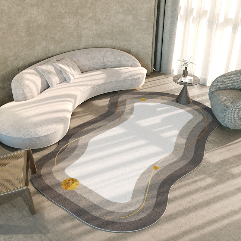 Grün moderner Teppich Polyester Gradienten Teppich Färbung widerstandsfähiger Teppich für Wohnzimmer