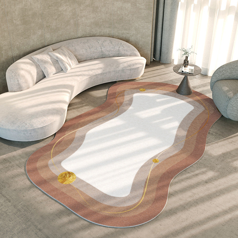 Grün moderner Teppich Polyester Gradienten Teppich Färbung widerstandsfähiger Teppich für Wohnzimmer