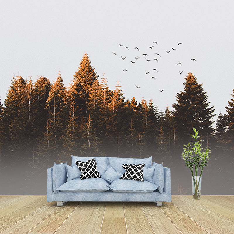 Photography Stain Resistant Wallpaper Forest Living Room Wall Mural
