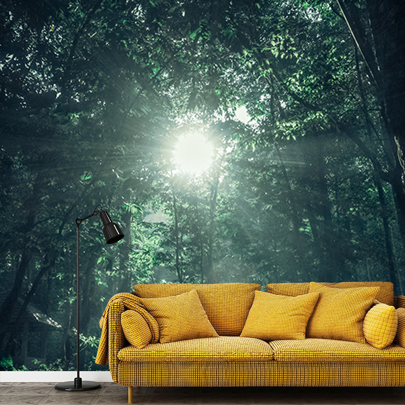 Environment Friendly Mural Wallpaper Forest Photography Bedroom Wall Mural