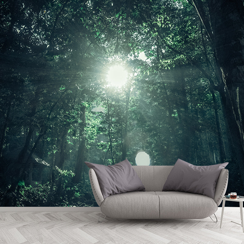Environment Friendly Mural Wallpaper Forest Photography Bedroom Wall Mural
