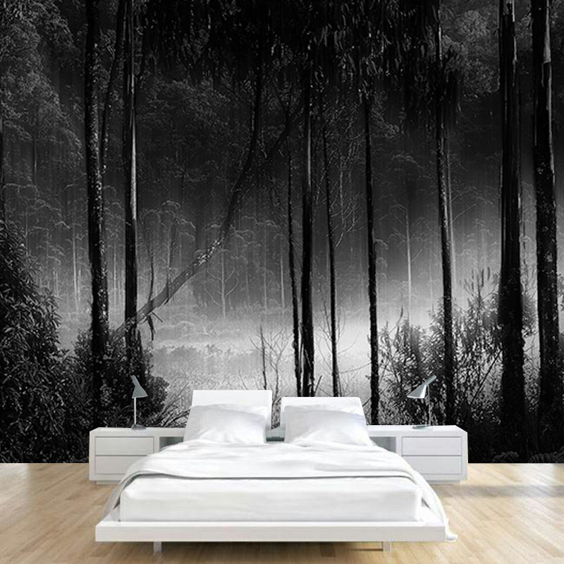 Photography Forest Stain Resistant Mural Wallpaper Sitting Room Wall Mural