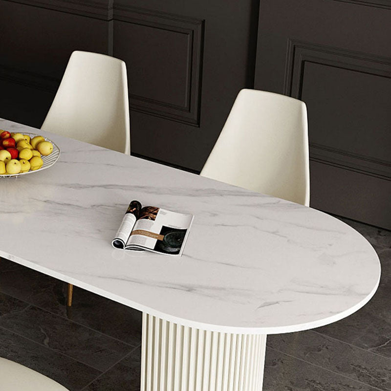 1/2/5 Pieces Dining Room Table Rectangular Sintered Stone Top Dining Chairs Set