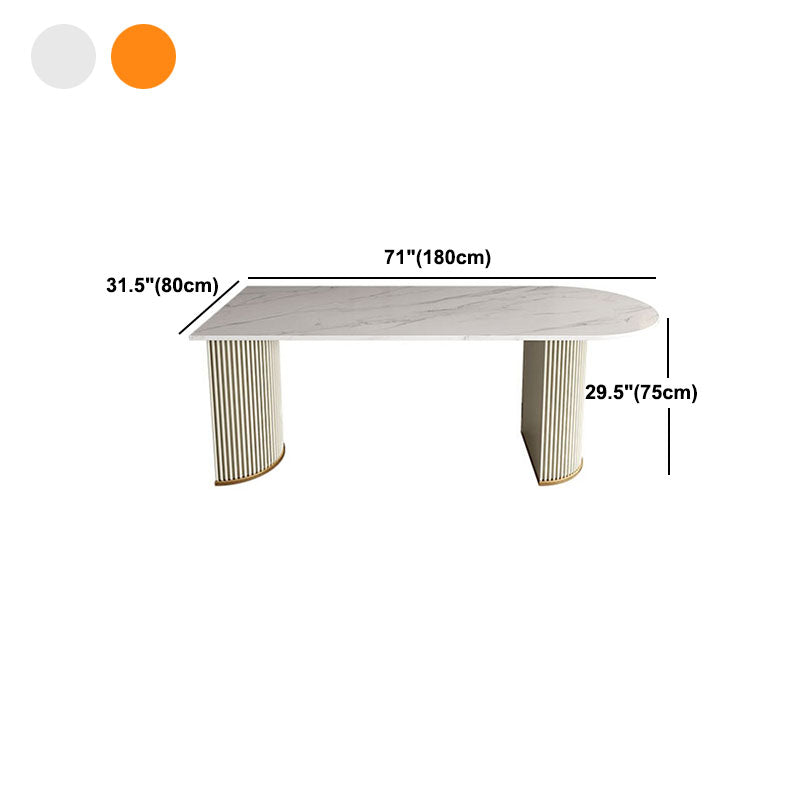 1/2/5 Pieces Dining Room Table Rectangular Sintered Stone Top Dining Chairs Set