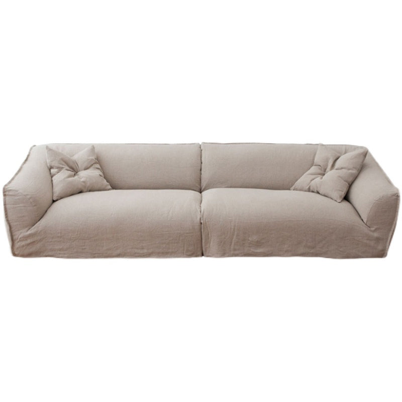 Modern Cotton Blend Sofa 38"W Pillow Top Arm Sofa for Living Room