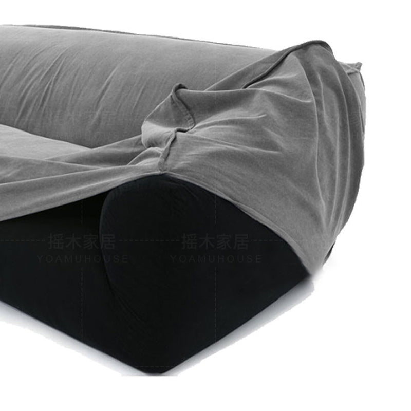 Modern Cotton Blend Sofa 38"W Pillow Top Arm Sofa for Living Room