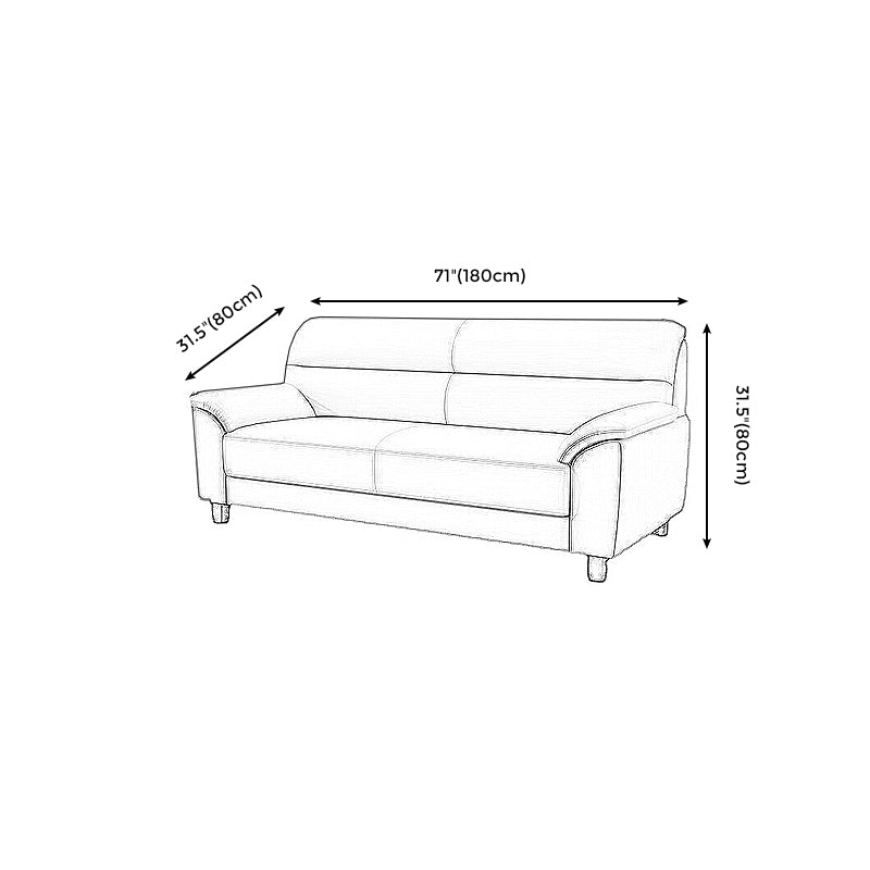 Modern Pillow Top Arm Sewn Pillow Back Single Cushion Seat for Living Room