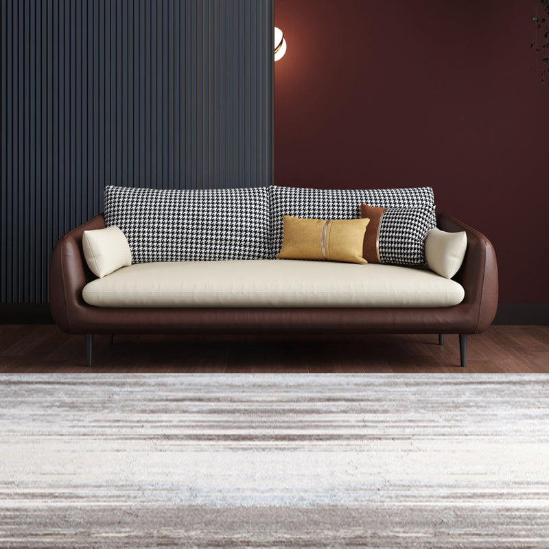 80,00 "H Black Technology Black Custine Cuscino Moderno di divano a braccio quadrato
