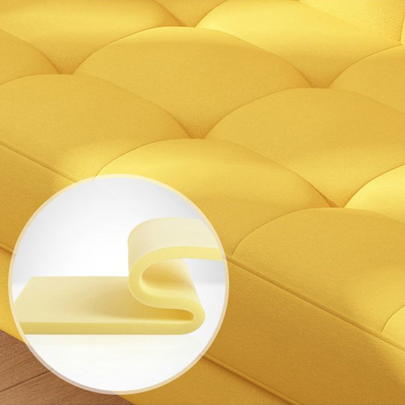 25.59'W Modern Square Arm Linen Standard Sofa for Living Room