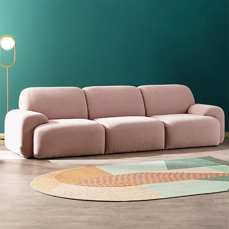 Cojines estándar sofá de terciopelo 37.4 "W con brazo empotrado para sala de estar