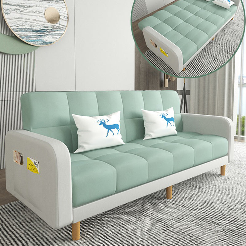 Vierkante arm moderne bank met Biscuit Back Storage Sofa voor woonkamer