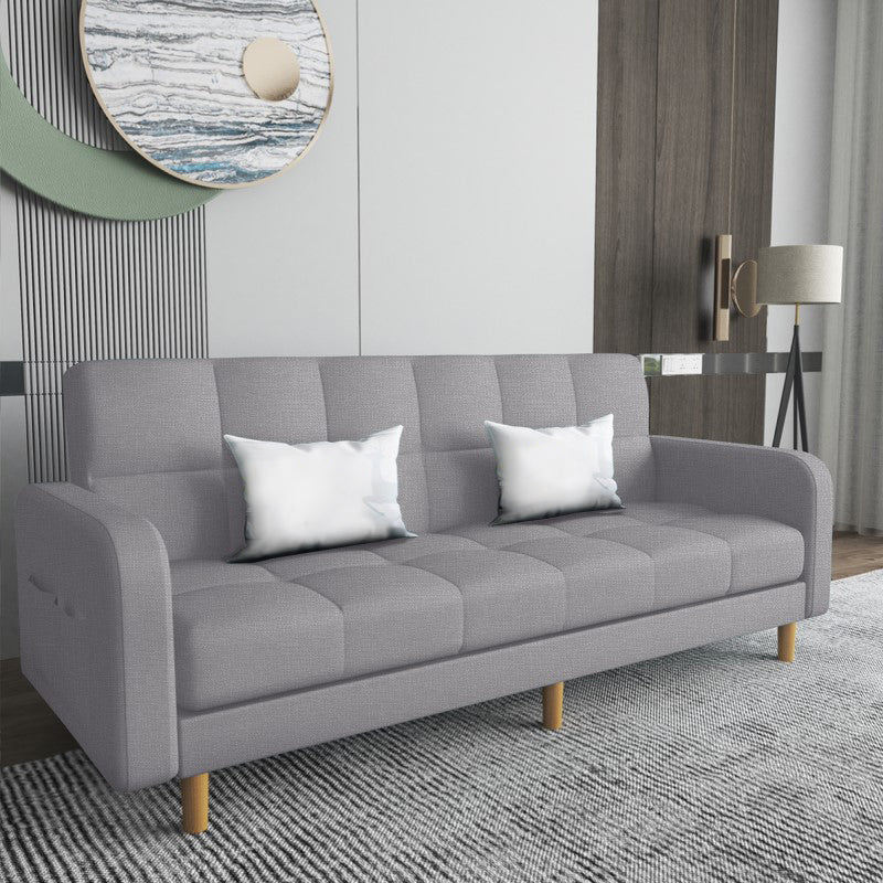 Vierkante arm moderne bank met Biscuit Back Storage Sofa voor woonkamer