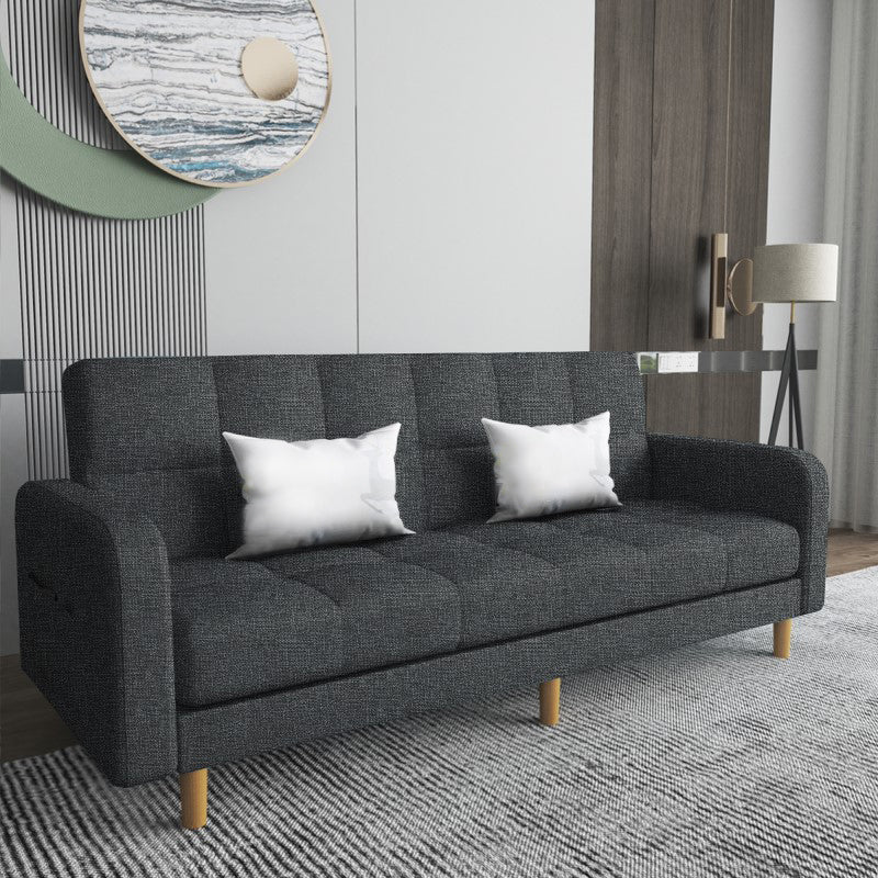 Vierkante arm moderne bank met Biscuit Back Storage Sofa voor woonkamer