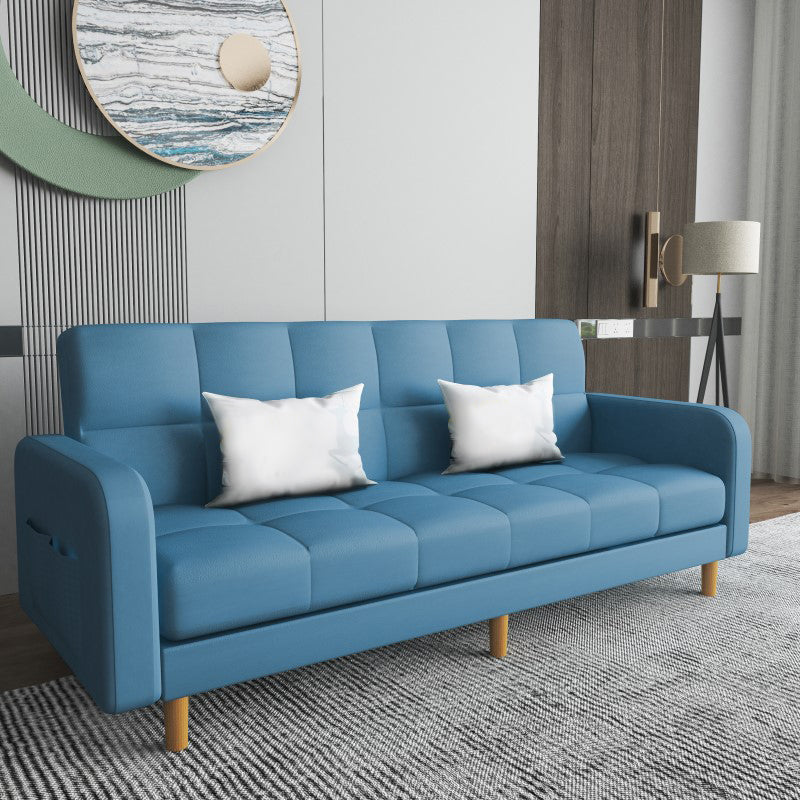 Vierkante arm moderne bank met Biscuit Back Storage Sofa voor woonkamer
