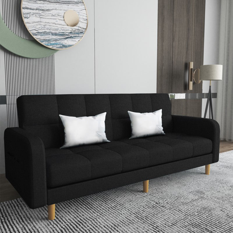 Vierkante arm moderne bank met Biscuit Back Storage Sofa voor woonkamer