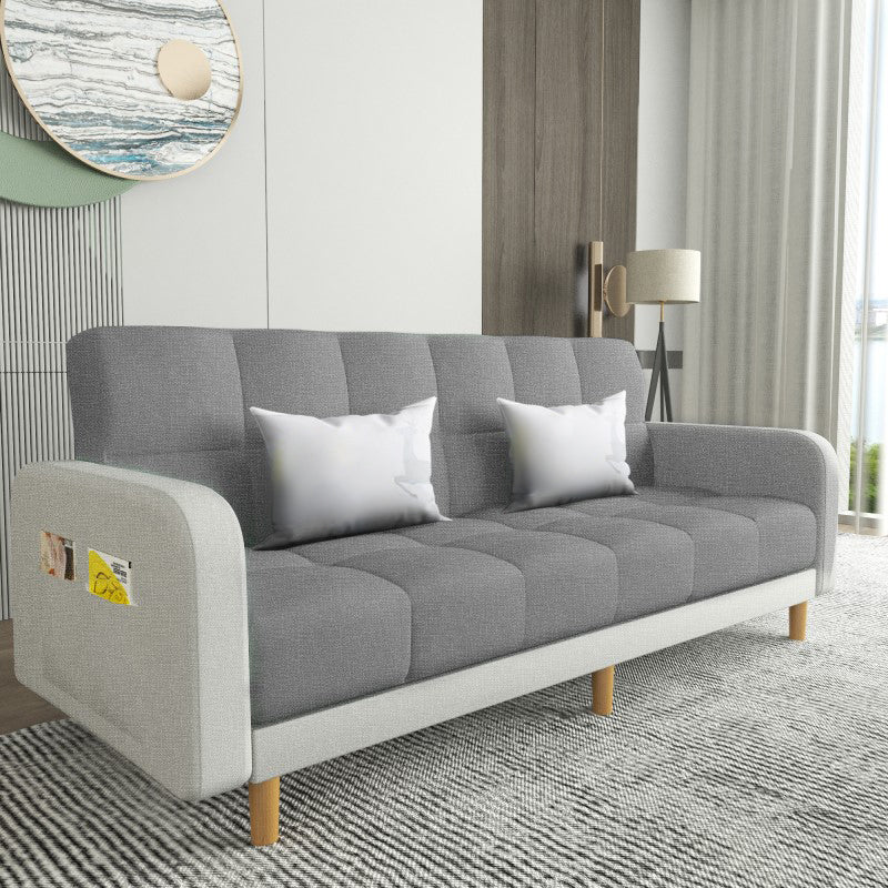Vierkante arm moderne bank met Biscuit Back Storage Sofa voor woonkamer