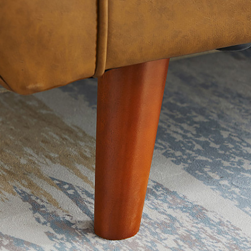 33,46 "H divano a braccio svasato in pelle finta con 2 cuscini trapuntato