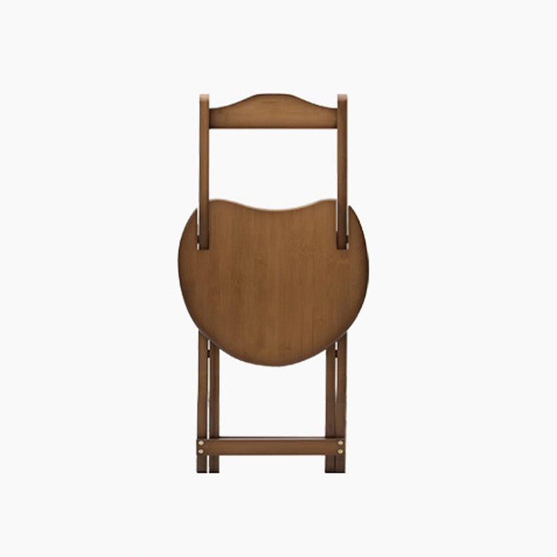 Modern Armless Backrest Counter Stool Wood Study Bar Stool with Wooden Seat and Pedal