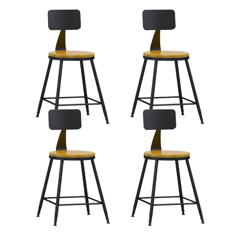 Industrial Style Bar-stool Metal Legs Counter Stool for Kitchen Bar
