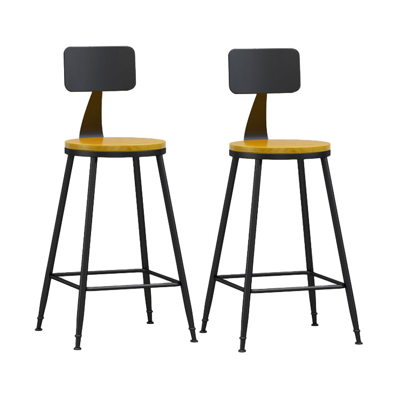 Industrial Style Bar-stool Metal Legs Counter Stool for Kitchen Bar
