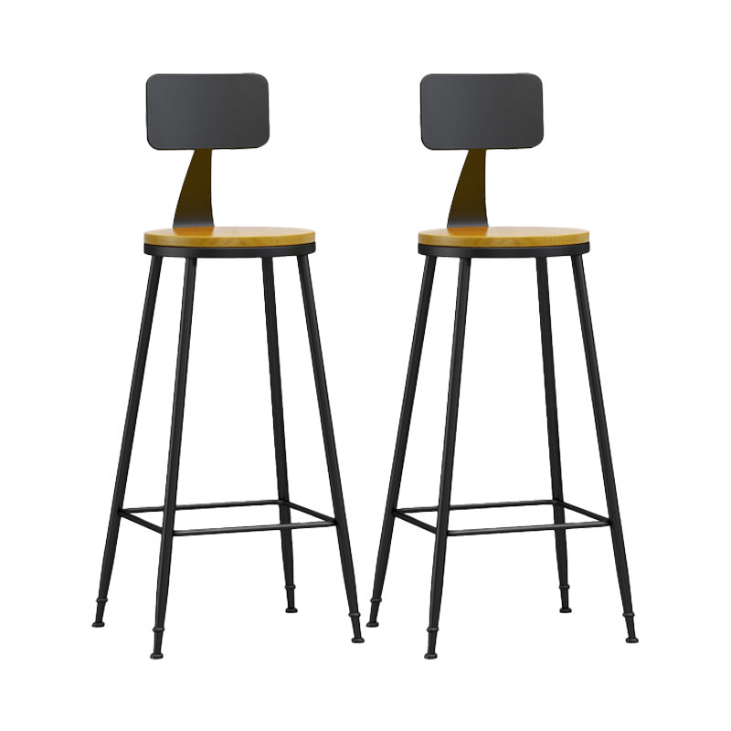 Industrial Style Bar-stool Metal Legs Counter Stool for Kitchen Bar