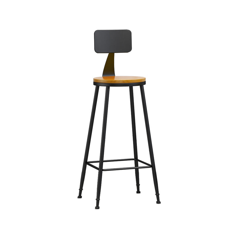 Industrial Style Bar-stool Metal Legs Counter Stool for Kitchen Bar