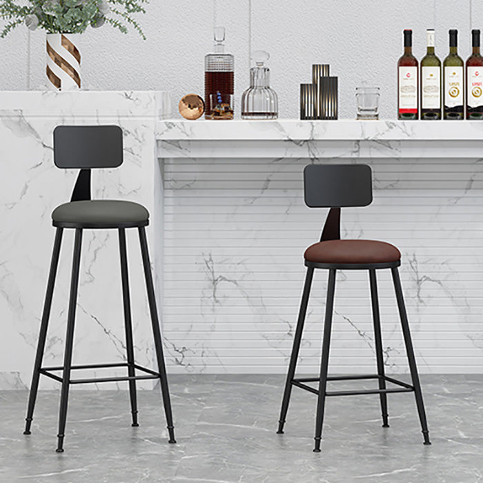 Industrial Style Bar-stool Metal Legs Counter Stool for Kitchen Bar
