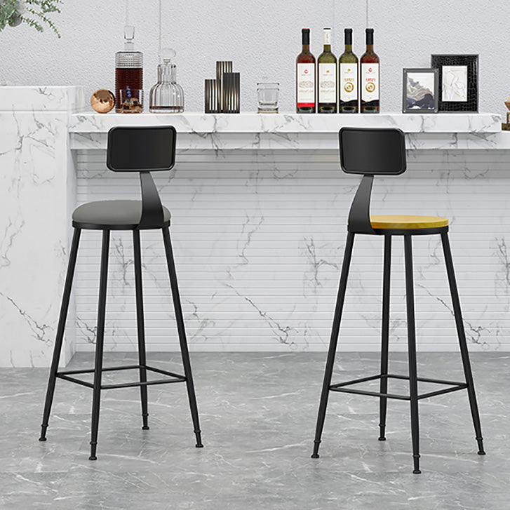 Industrial Style Bar-stool Metal Legs Counter Stool for Kitchen Bar