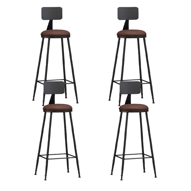 Industrial Style Bar-stool Metal Legs Counter Stool for Kitchen Bar