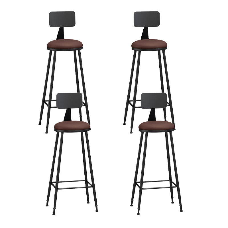 Industrial Style Bar-stool Metal Legs Counter Stool for Kitchen Bar