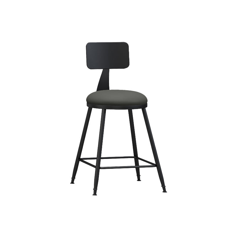 Industrial Style Bar-stool Metal Legs Counter Stool for Kitchen Bar