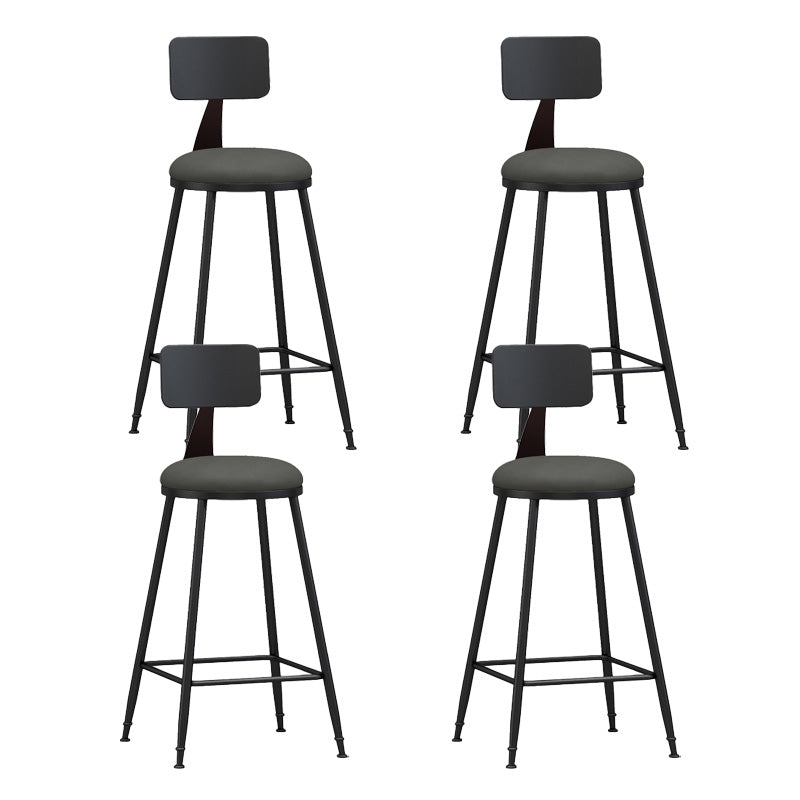 Industrial Style Bar-stool Metal Legs Counter Stool for Kitchen Bar