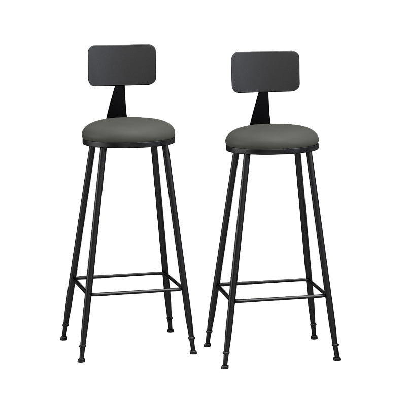 Industrial Style Bar-stool Metal Legs Counter Stool for Kitchen Bar