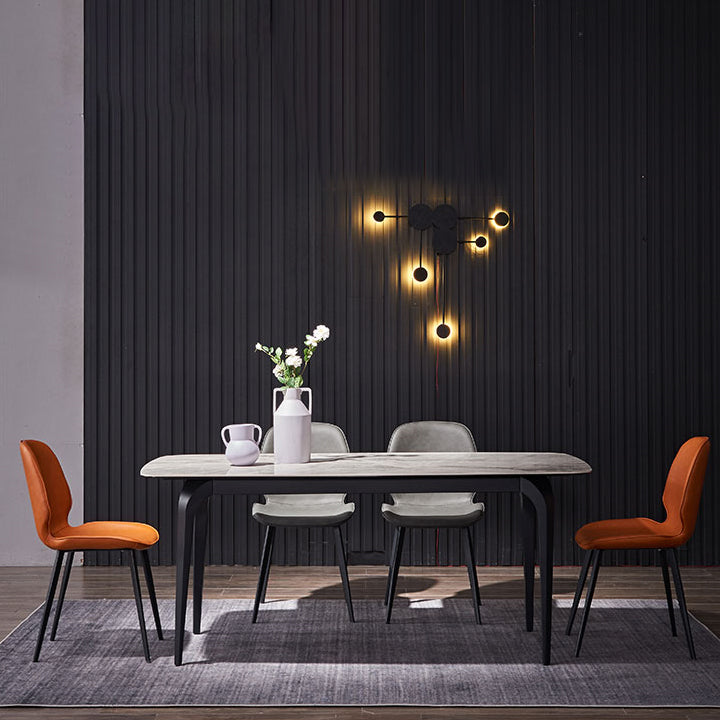 Modern 1/2/5/7 Pieces Dining Set Rectangle White Dining Table Set