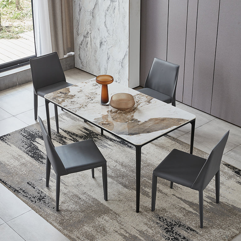 Contemporary 1/2/5 Pieces Dining Set Sintered Stone Dining Room Set