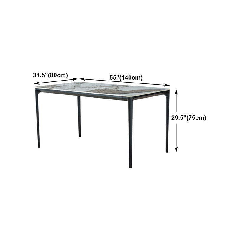 Contemporary 1/2/5 Pieces Dining Set Sintered Stone Dining Room Set