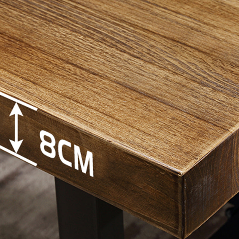 Industrial 1/2/3/5 Pieces Dining Table Set Solid Wood Top Dining Table and Chairs