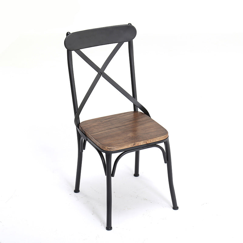 Industrial 1/2/3/5 Pieces Dining Table Set Solid Wood Top Dining Table and Chairs