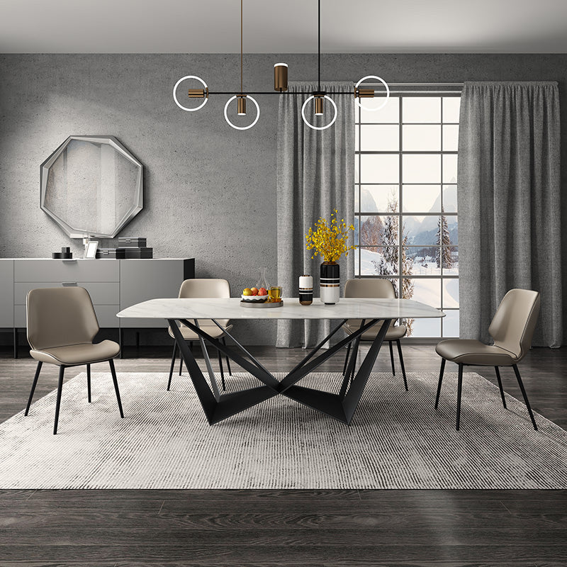 Contemporary 1/4/5 Pieces Dining Room Set Sintered Stone Dining Table Set