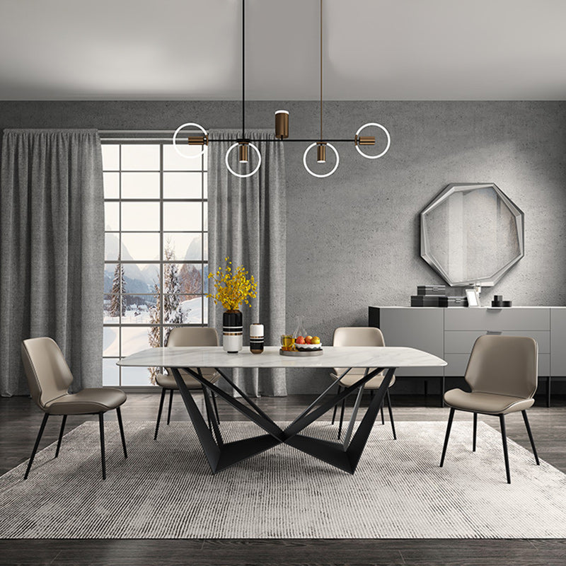 Contemporary 1/4/5 Pieces Dining Room Set Sintered Stone Dining Table Set
