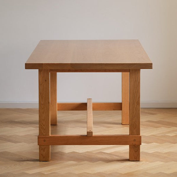 Mesa de comedor de comedor de madera contemporánea con 4 patas